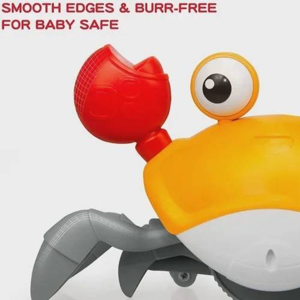 خرچنگ موزیکال شارژی سنسوردار نارنجی electric induction cute crab orange